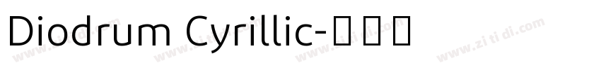 Diodrum Cyrillic字体转换